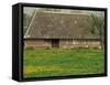 Half Timbered Farm Building Near Pont Audemer, Marais Vernier, Haute Normandie, France-Michael Busselle-Framed Stretched Canvas