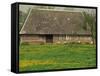 Half Timbered Farm Building Near Pont Audemer, Marais Vernier, Haute Normandie, France-Michael Busselle-Framed Stretched Canvas