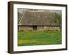 Half Timbered Farm Building Near Pont Audemer, Marais Vernier, Haute Normandie, France-Michael Busselle-Framed Photographic Print