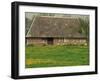 Half Timbered Farm Building Near Pont Audemer, Marais Vernier, Haute Normandie, France-Michael Busselle-Framed Photographic Print