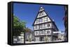 Half-Timbered House, Market Place Schwabisch Gmund, Baden Wurttemberg, Germany, Europe-Markus Lange-Framed Stretched Canvas