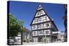 Half-Timbered House, Market Place Schwabisch Gmund, Baden Wurttemberg, Germany, Europe-Markus Lange-Stretched Canvas