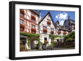 Half-Timbered Houses, City Centre, Beilstein, Moselle River, Rhineland-Palatinate, Germany-Chris Seba-Framed Premium Photographic Print
