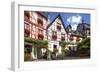 Half-Timbered Houses, City Centre, Beilstein, Moselle River, Rhineland-Palatinate, Germany-Chris Seba-Framed Premium Photographic Print