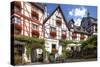 Half-Timbered Houses, City Centre, Beilstein, Moselle River, Rhineland-Palatinate, Germany-Chris Seba-Stretched Canvas