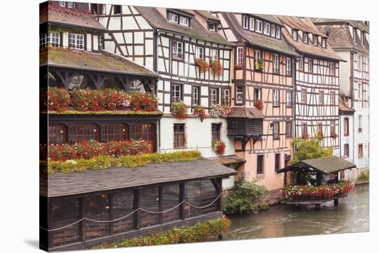 Half-Timbered Houses in La Petite France-Julian Elliott-Stretched Canvas