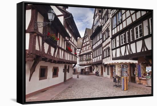 Half Timbered Houses in La Petite France-Julian Elliott-Framed Stretched Canvas