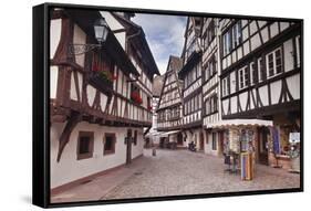 Half Timbered Houses in La Petite France-Julian Elliott-Framed Stretched Canvas