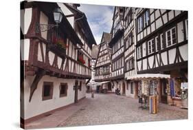 Half Timbered Houses in La Petite France-Julian Elliott-Stretched Canvas