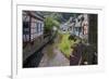 Half-timbered Houses in Monreal on River Elz, Eifel, Rhineland-Palatinate, Germany, Europe-Hans-Peter Merten-Framed Photographic Print