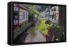 Half-timbered Houses in Monreal on River Elz, Eifel, Rhineland-Palatinate, Germany, Europe-Hans-Peter Merten-Framed Stretched Canvas