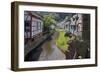 Half-timbered Houses in Monreal on River Elz, Eifel, Rhineland-Palatinate, Germany, Europe-Hans-Peter Merten-Framed Photographic Print