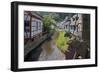 Half-timbered Houses in Monreal on River Elz, Eifel, Rhineland-Palatinate, Germany, Europe-Hans-Peter Merten-Framed Photographic Print