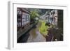 Half-timbered Houses in Monreal on River Elz, Eifel, Rhineland-Palatinate, Germany, Europe-Hans-Peter Merten-Framed Photographic Print