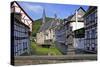 Half-timbered Houses in Monreal on River Elz, Eifel, Rhineland-Palatinate, Germany, Europe-Hans-Peter Merten-Stretched Canvas