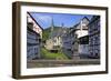 Half-timbered Houses in Monreal on River Elz, Eifel, Rhineland-Palatinate, Germany, Europe-Hans-Peter Merten-Framed Photographic Print