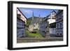 Half-timbered Houses in Monreal on River Elz, Eifel, Rhineland-Palatinate, Germany, Europe-Hans-Peter Merten-Framed Photographic Print