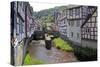 Half-timbered Houses in Monreal on River Elz, Eifel, Rhineland-Palatinate, Germany, Europe-Hans-Peter Merten-Stretched Canvas