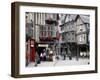 Half Timbered Houses in the Old Town of Dinan, Brittany, France, Europe-Levy Yadid-Framed Photographic Print