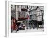 Half Timbered Houses in the Old Town of Dinan, Brittany, France, Europe-Levy Yadid-Framed Photographic Print