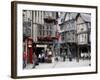 Half Timbered Houses in the Old Town of Dinan, Brittany, France, Europe-Levy Yadid-Framed Photographic Print