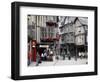 Half Timbered Houses in the Old Town of Dinan, Brittany, France, Europe-Levy Yadid-Framed Photographic Print
