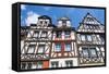 Half Timbered Houses on the Market Square in Cochem, Moselle Valley, Rhineland-Palatinate, Germany-Michael Runkel-Framed Stretched Canvas