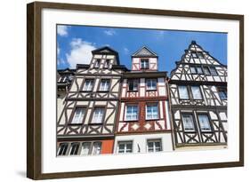 Half Timbered Houses on the Market Square in Cochem, Moselle Valley, Rhineland-Palatinate, Germany-Michael Runkel-Framed Photographic Print