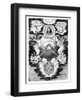 Half-Title of Rosa Ursina, by Christopher Scheiner, 1630-null-Framed Giclee Print