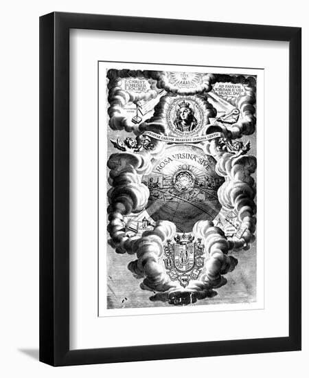 Half-Title of Rosa Ursina, by Christopher Scheiner, 1630-null-Framed Giclee Print