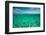 Half Water Half Land, Clouds over the Pacific Ocean, Bora Bora, French Polynesia-null-Framed Photographic Print