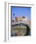 Halfpenny Bridge and River Liffey, Dublin, Ireland/Eire-Firecrest Pictures-Framed Photographic Print