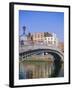 Halfpenny Bridge and River Liffey, Dublin, Ireland/Eire-Firecrest Pictures-Framed Photographic Print