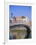 Halfpenny Bridge and River Liffey, Dublin, Ireland/Eire-Firecrest Pictures-Framed Photographic Print