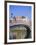 Halfpenny Bridge and River Liffey, Dublin, Ireland/Eire-Firecrest Pictures-Framed Photographic Print