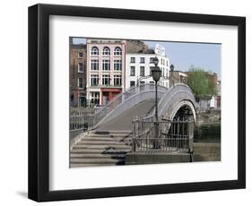Halfpenny Bridge Over the River Liffey, Dublin, Eire (Republic of Ireland)-Philip Craven-Framed Photographic Print