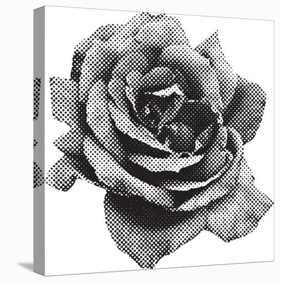 Halftone Rose-Lvnel-Stretched Canvas