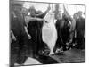 Halibut Fishermen on the Pacific-Alaska Coast, Undated-Asahel Curtis-Mounted Giclee Print