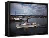 Halibut Fishing Vessel Alma in Salmon Bay-Ray Krantz-Framed Stretched Canvas
