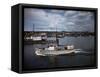 Halibut Fishing Vessel Alma in Salmon Bay-Ray Krantz-Framed Stretched Canvas