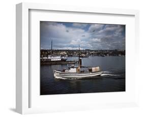 Halibut Fishing Vessel Alma in Salmon Bay-Ray Krantz-Framed Photographic Print