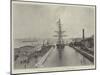 Halifax Graving Dock, HMS Canada Entering Dock-null-Mounted Giclee Print