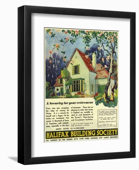 Halifax, Magazine Advertisement, UK, 1937-null-Framed Giclee Print