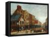 Halifax Street Scene, 1890-John William Oates-Framed Stretched Canvas