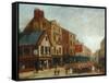 Halifax Street Scene, 1890-John William Oates-Framed Stretched Canvas