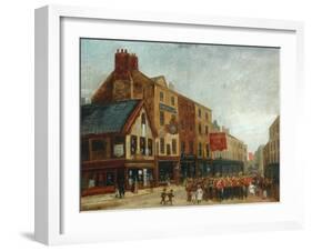 Halifax Street Scene, 1890-John William Oates-Framed Giclee Print