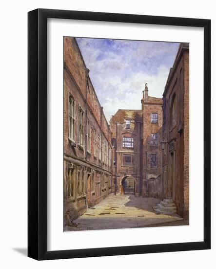 Hall and library, Sion College, London Wall, City of London, 1880-John Crowther-Framed Giclee Print