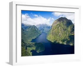 Hall Arm, Doubtful Sound, Fjordland National Park, South Island, New Zealand-David Wall-Framed Premium Photographic Print