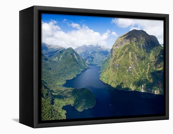 Hall Arm, Doubtful Sound, Fjordland National Park, South Island, New Zealand-David Wall-Framed Stretched Canvas