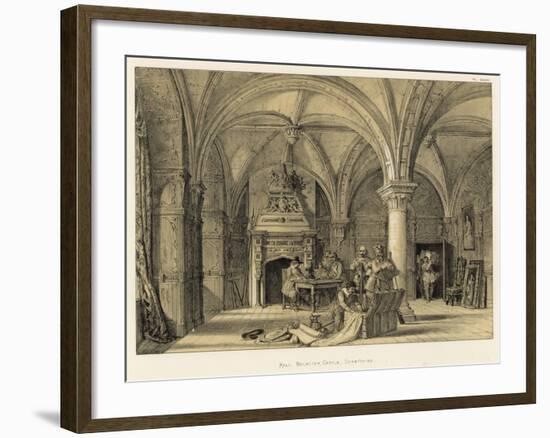 Hall, Bolsover Castle, Derbyshire-Joseph Nash-Framed Giclee Print